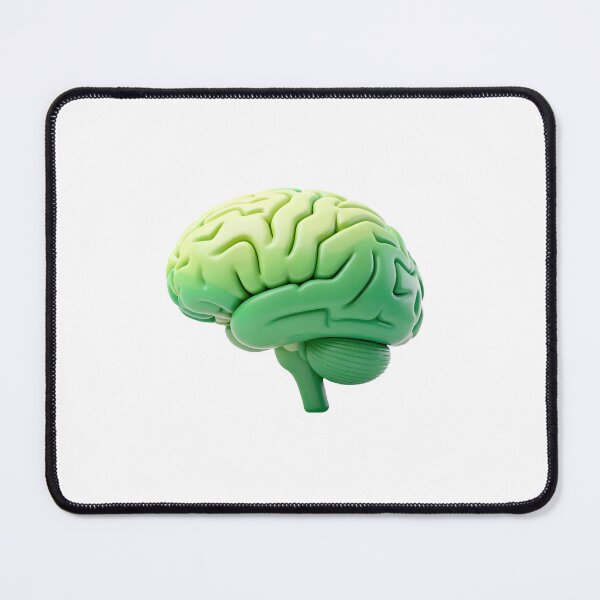 Item preview, Vibrant Green Gradient Human Brain 3D Model - Mind, Intelligence, and Learning Icon designed and sold by gkgraphics1.