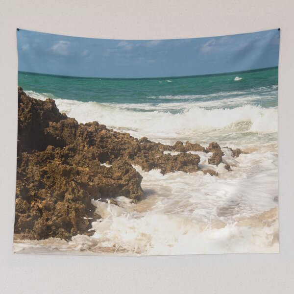 Item preview, waves of the sea on the deserted beach 3 designed and sold by felipequeiroz.