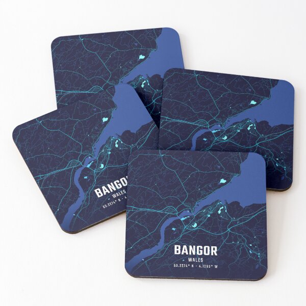 Item preview, Bangor Midnight City Map designed and sold by HomeLivingCo.