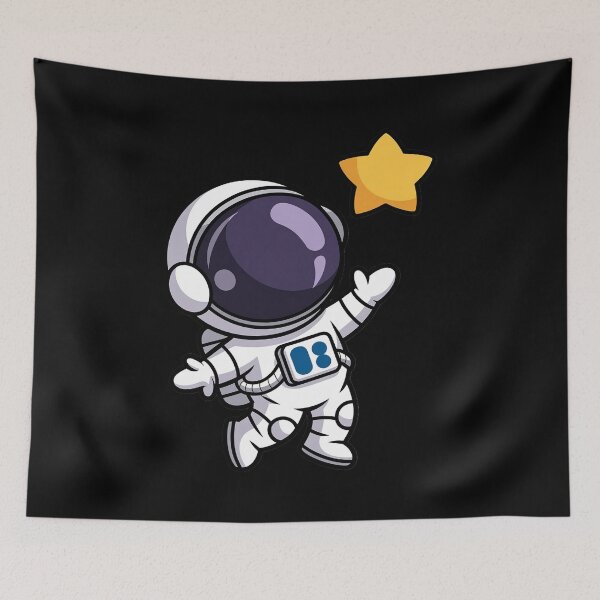 Item preview, Baby astronaut pointing at a star designed and sold by FranzFriesen.