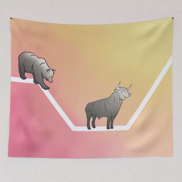 Item preview, Bull and bear designed and sold by SB_Kunst.