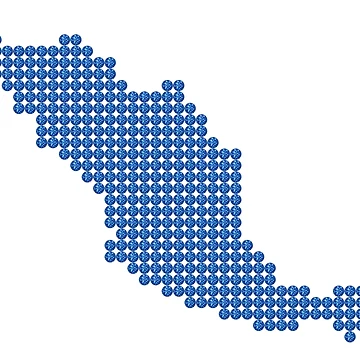 Artwork thumbnail, Blue Rhinestone Mexico by TheIconSmith
