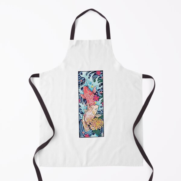 Item preview, Japanese Koi Fish Pond | Colorful and Traditional Tattoo Art V2 designed and sold by PrintsGate.