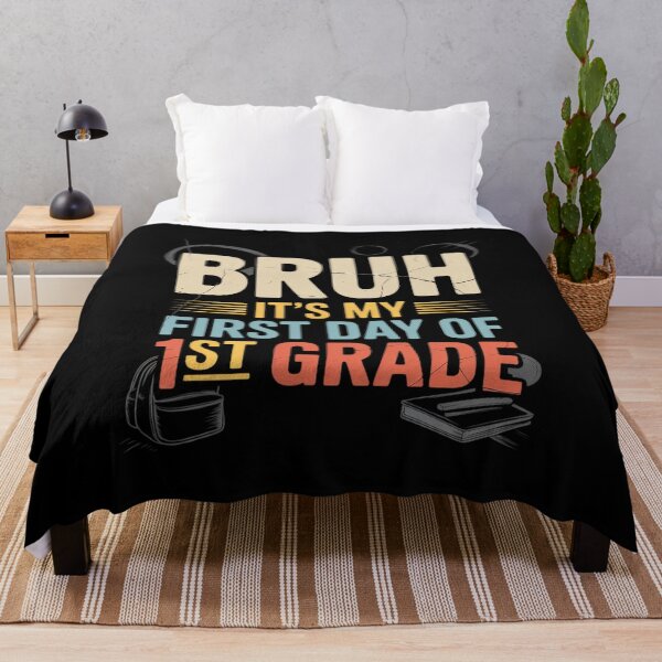 Item preview, Bruh It's My First Day Of 1st Grade Teacher Back To School T designed and sold by BeetleMalon.