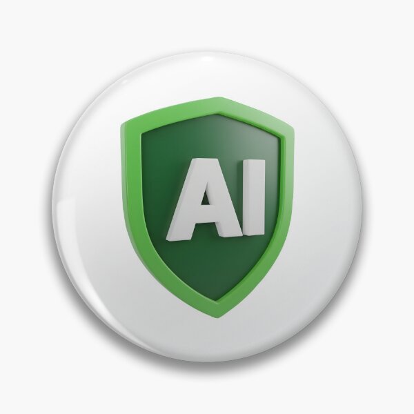 Item preview, AI Security Shield 3D Icon - Artificial Intelligence Protection and Data Safety designed and sold by gkgraphics1.