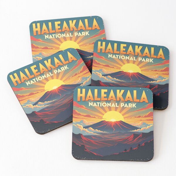 Item preview, Haleakalā National Park, Maui: Vintage-Style Painterly Travel Poster designed and sold by LSVart.