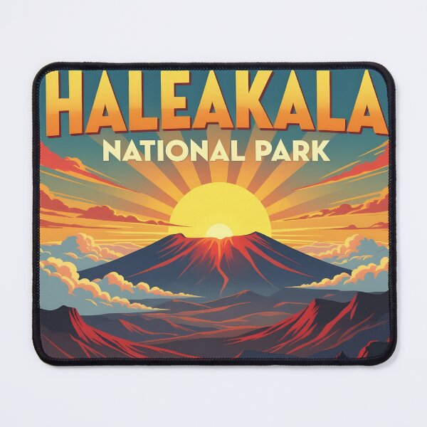 Item preview, Haleakalā National Park, Maui: Vintage-Style Painterly Travel Poster designed and sold by LSVart.