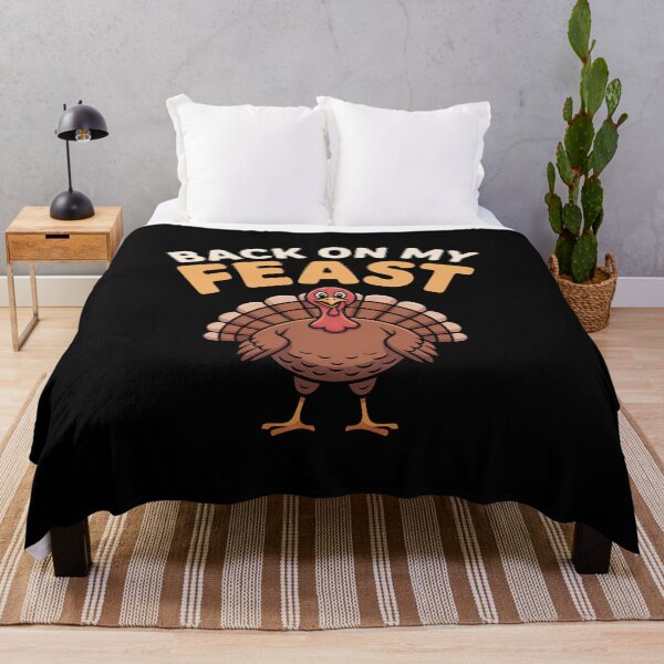 Item preview, Back On My Feast Funny Thanksgiving Turkey Pun Holiday designed and sold by elderberry.