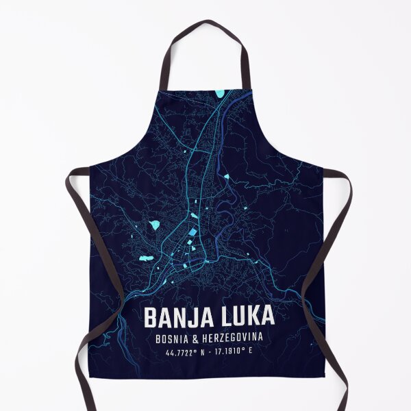 Item preview, Banja Luka Midnight City Map designed and sold by HomeLivingCo.