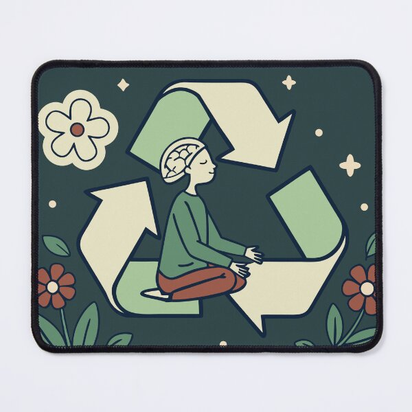Item preview, I Recycle My Trauma | Mental Health Awareness Art | Healing & Self-Care Design | Gift for Therapy Lovers designed and sold by Taanva.