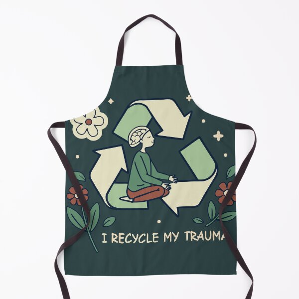 Item preview, I Recycle My Trauma | Mental Health Awareness Art | Healing & Self-Care Design | Gift for Therapy Lovers designed and sold by Taanva.