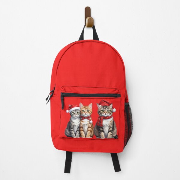 Item preview, Festive Trio of Holiday Cats Dressed as Santa designed and sold by christmas-xmas.