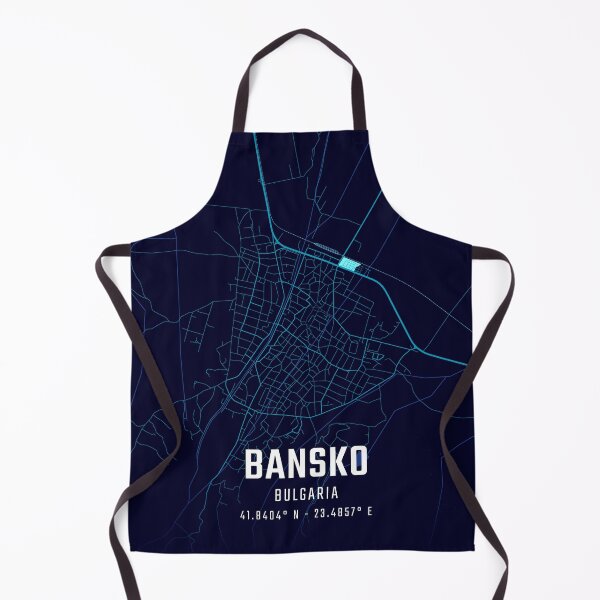 Item preview, Bansko Midnight City Map designed and sold by HomeLivingCo.