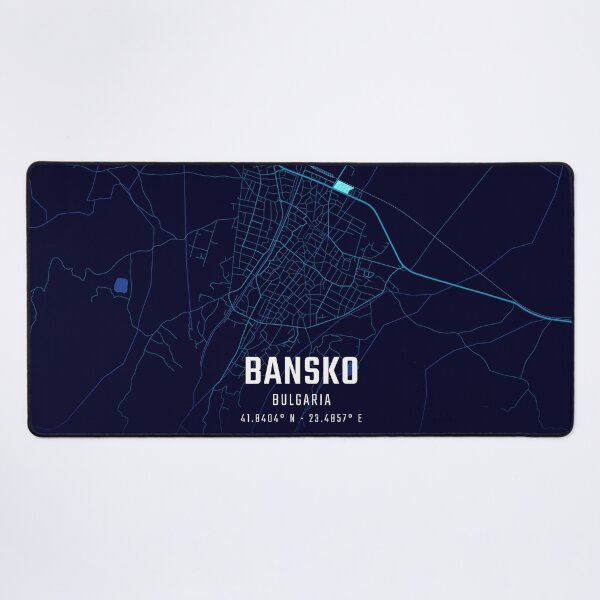 Item preview, Bansko Midnight City Map designed and sold by HomeLivingCo.