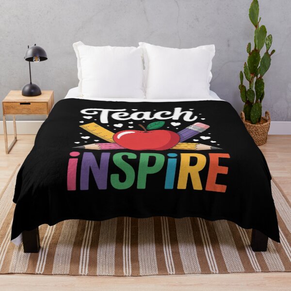 Item preview, Cute Teach Love And Inspire Men Women Teacher designed and sold by BeetleMalon.