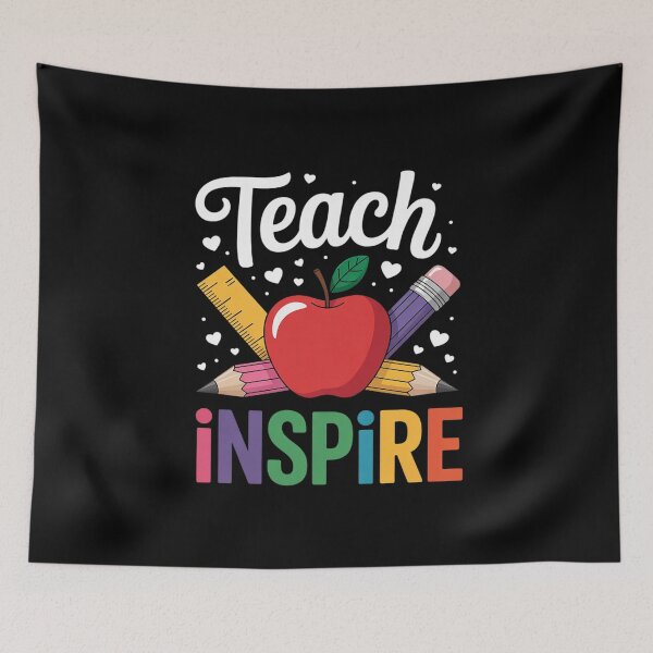 Item preview, Cute Teach Love And Inspire Men Women Teacher  designed and sold by BeetleMalon.