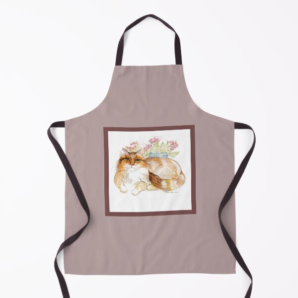 Item preview, The Cat and His Thoughts - watercolor illustration designed and sold by Annie Mason Art.