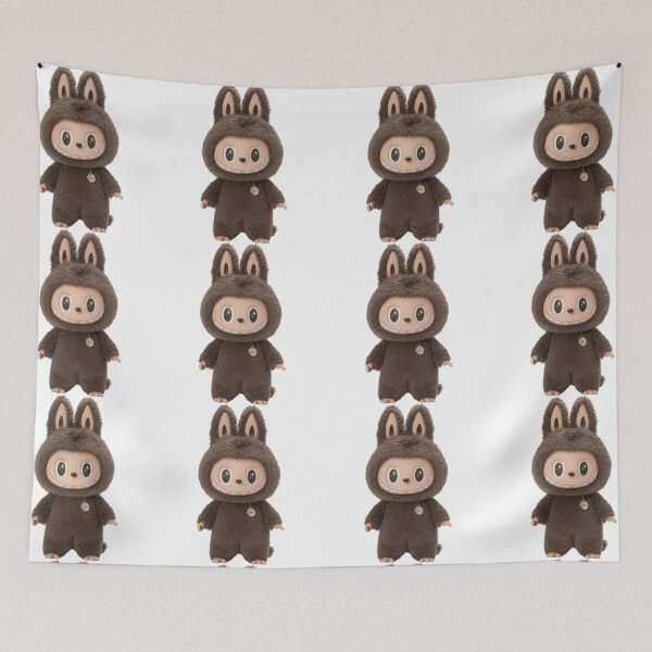 Item preview,  labubu, cute adorable brown labubu doll  designed and sold by nicnacc.