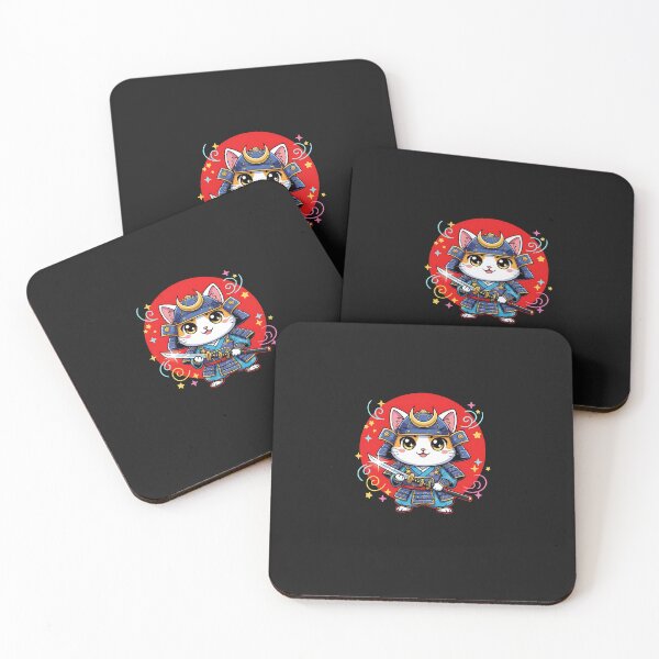 Item preview, Japanese Kitten With Katana Samurai Cat  designed and sold by grumpzara.