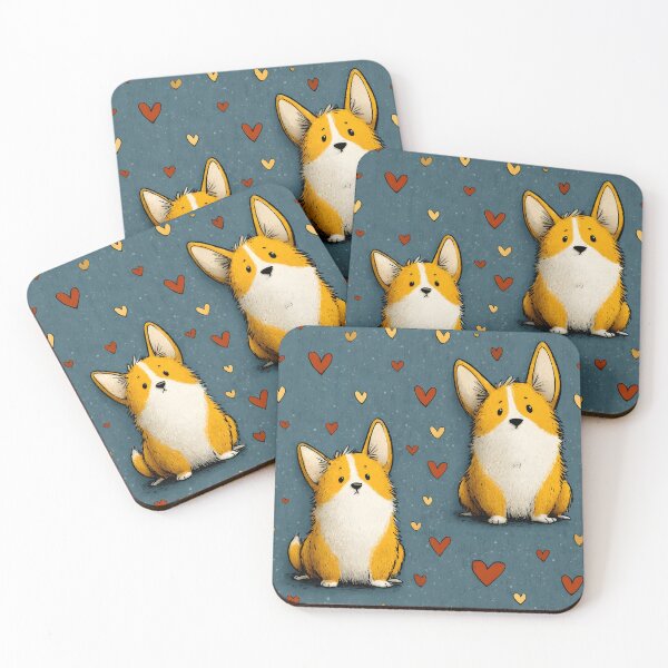 Item preview, Funny Corgis Cute Corgi Dog Lover Cartoon Animals Retro Pattern designed and sold by SecretDicer.