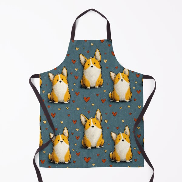 Item preview, Funny Corgis Cute Corgi Dog Lover Cartoon Animals Retro Pattern designed and sold by SecretDicer.
