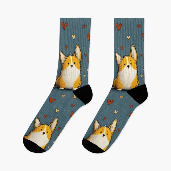 Item preview, Funny Corgis Cute Corgi Dog Lover Cartoon Animals Retro Pattern designed and sold by SecretDicer.