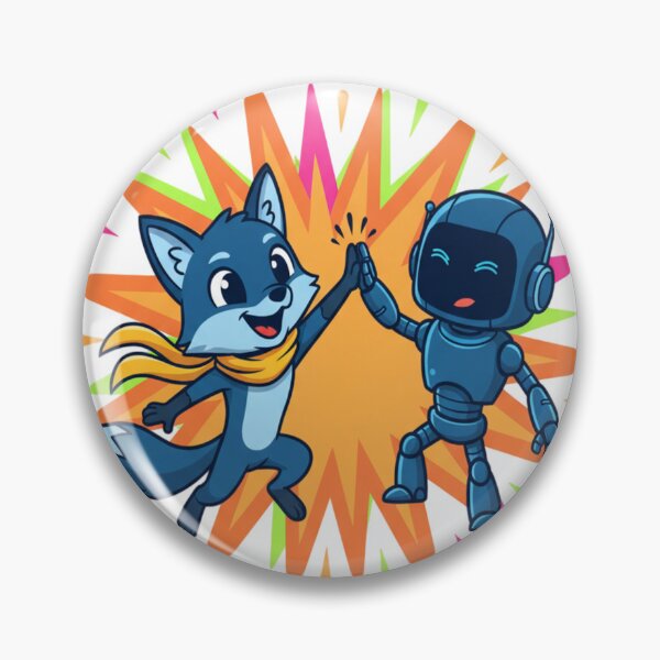 Item preview, Dynamic Duo Mascot Illustration designed and sold by FusionOfTrends.