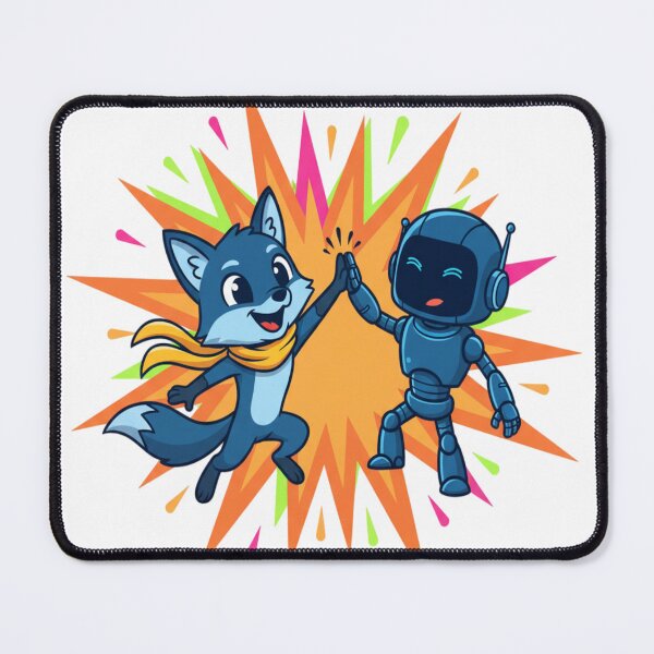 Item preview, Dynamic Duo Mascot Illustration designed and sold by FusionOfTrends.