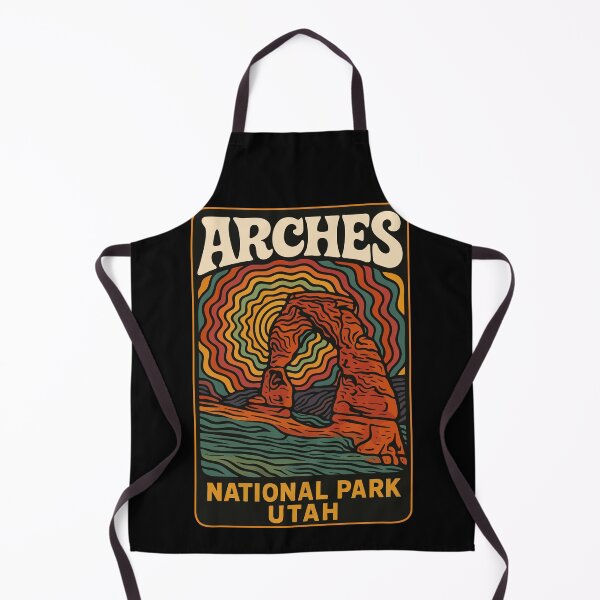 Item preview, Arches National Park Utah Retro Trippy Travel designed and sold by TomFrontierArt.