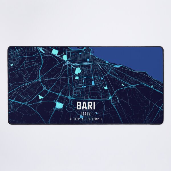 Item preview, Bari Midnight City Map designed and sold by HomeLivingCo.