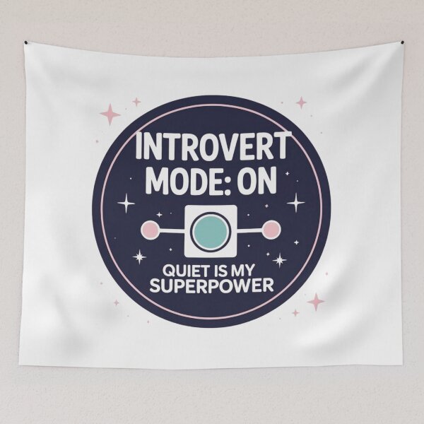 Item preview, Introvert Mode: ON – Quiet Is My Superpower | Neurodivergent Affirmation Design designed and sold by LOLbySA.