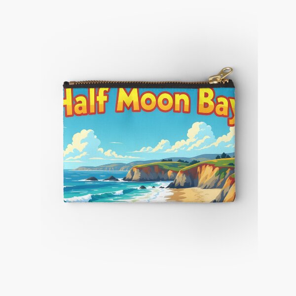 Item preview, Half Moon Bay, California: Vintage-Style Painterly Travel Poster designed and sold by LSVart.