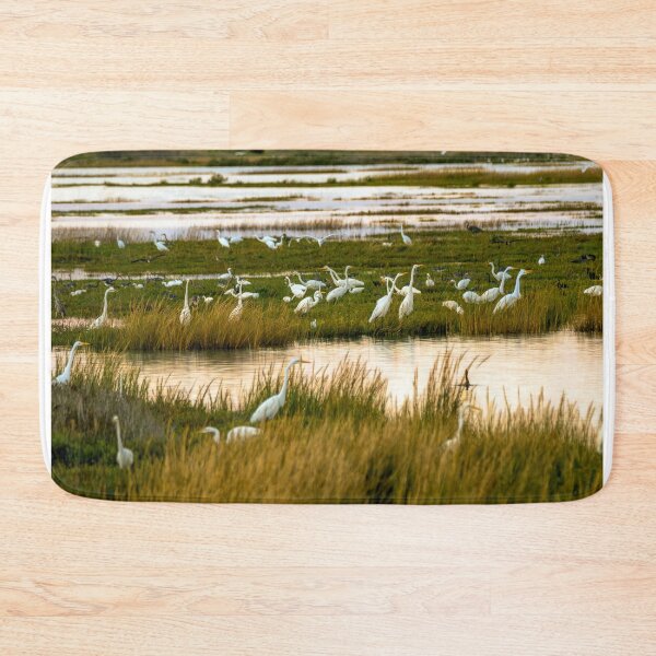 Item preview, Egrets Gathering In The Wetland designed and sold by Debra Martz.
