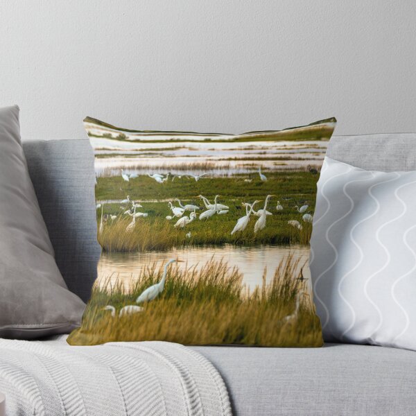 Item preview, Egrets Gathering In The Wetland designed and sold by Debra Martz.