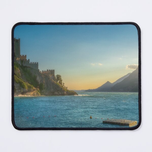 Item preview, Sunset View of Malcesine's Scaliger Castle on Lake Garda, Italy designed and sold by Stefano Orazzini.