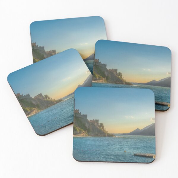 Item preview, Sunset View of Malcesine's Scaliger Castle on Lake Garda, Italy designed and sold by Stefano Orazzini.