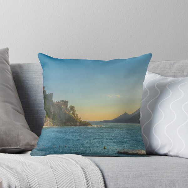 Item preview, Sunset View of Malcesine's Scaliger Castle on Lake Garda, Italy designed and sold by Stefano Orazzini.
