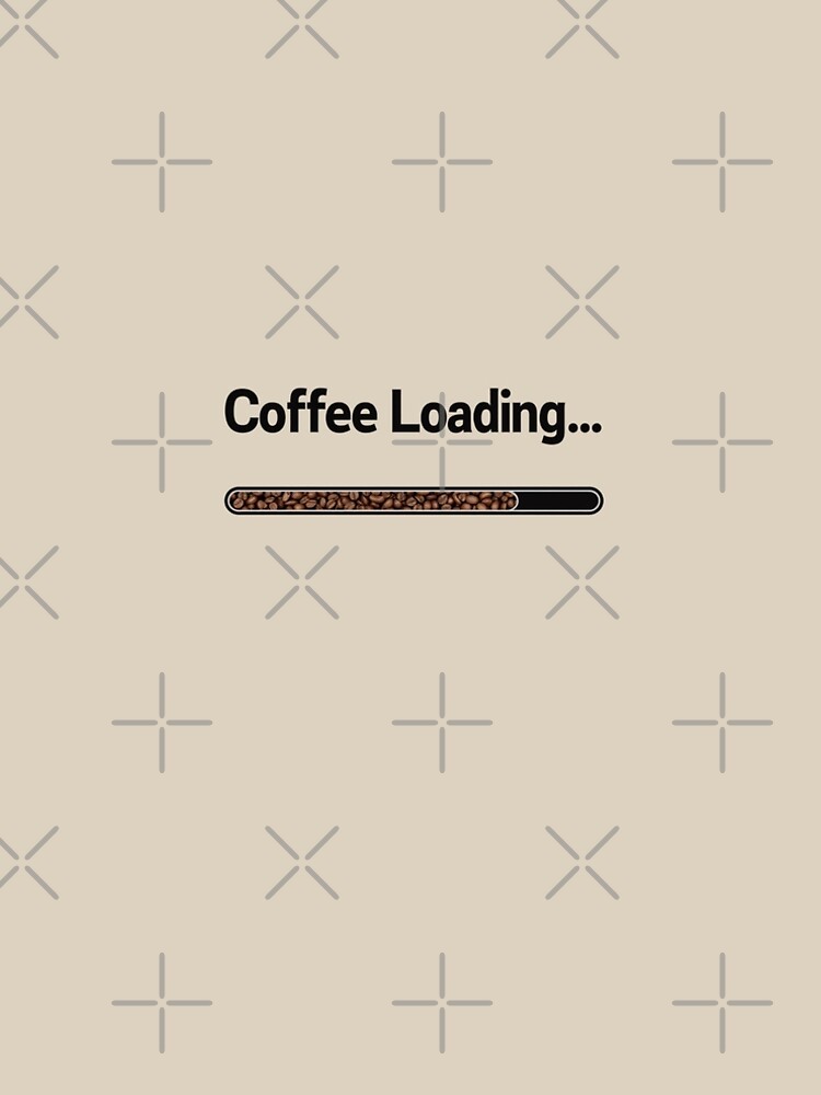 Thumbnail 5 of 5, A-Line Dress, Coffee Loading Progress Bar Morning Routine designed and sold by rustyroofco.
