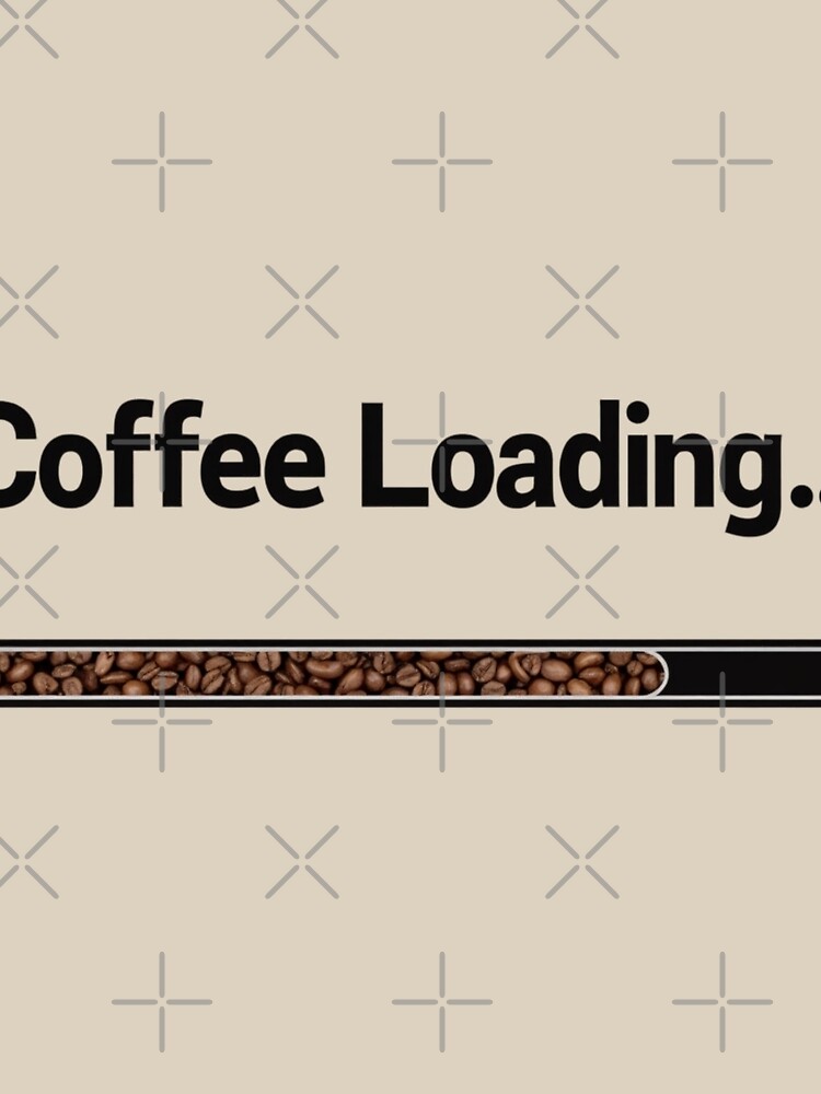 Thumbnail 3 of 3, Scarf, Coffee Loading Progress Bar Morning Routine designed and sold by rustyroofco.