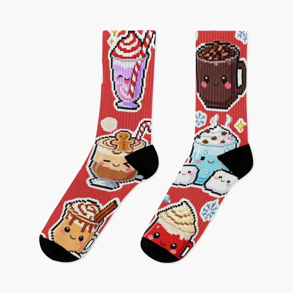 Item preview, Kawaii Anime Christmas Drinks Cozy Stickers designed and sold by MuseAI.