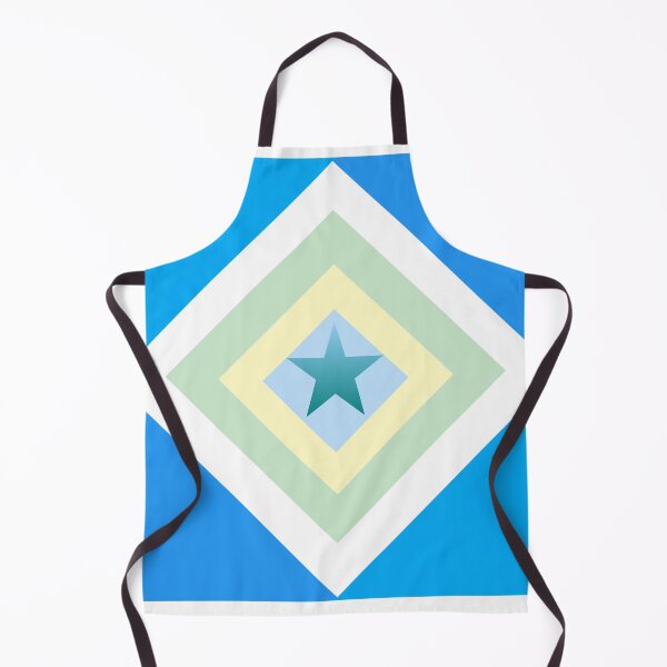 Item preview, Teal Star Diamond: Abstract Geometric Blue Mandala Wall Art Print designed and sold by Faali950.
