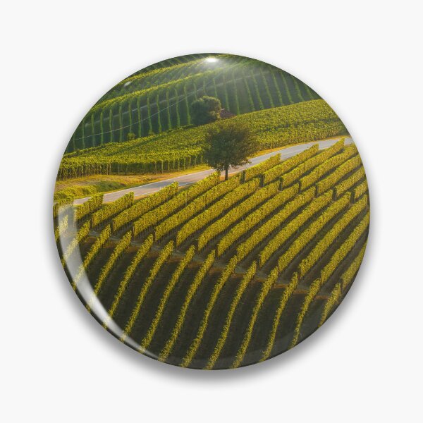 Item preview, Golden Hour in the Langhe. Winding Road Through Vineyards near Grinzane Cavour designed and sold by Stefano Orazzini.