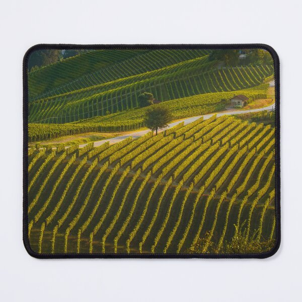 Item preview, Golden Hour in the Langhe. Winding Road Through Vineyards near Grinzane Cavour designed and sold by Stefano Orazzini.