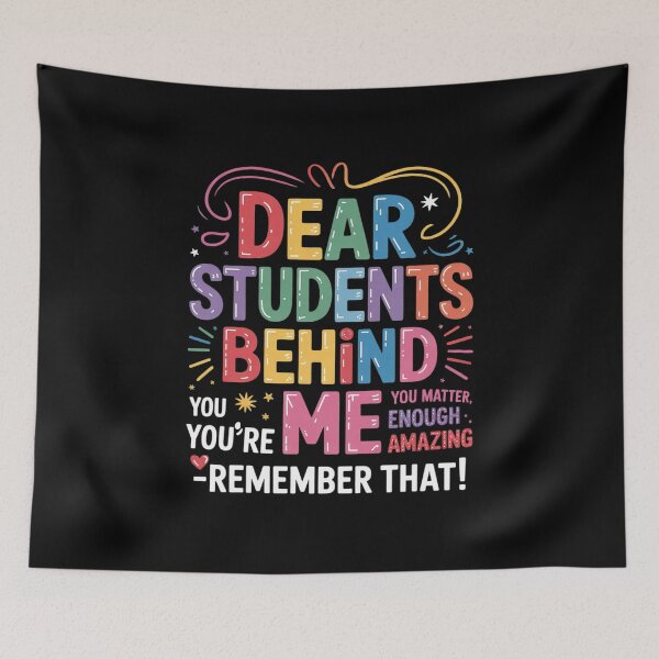 Item preview, Teacher Dear Students Behind Me Teacher Inspirational  designed and sold by THagBlue.