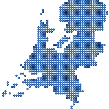 Artwork thumbnail, Blue Rhinestone Netherlands by TheIconSmith