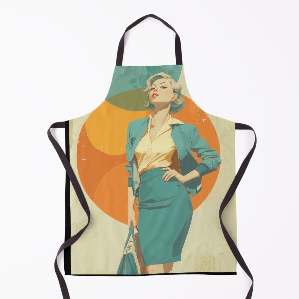 Item preview, Atomic Age Elegance — Retro Mid-Century Modern Fashion Art designed and sold by WartonnoArt.