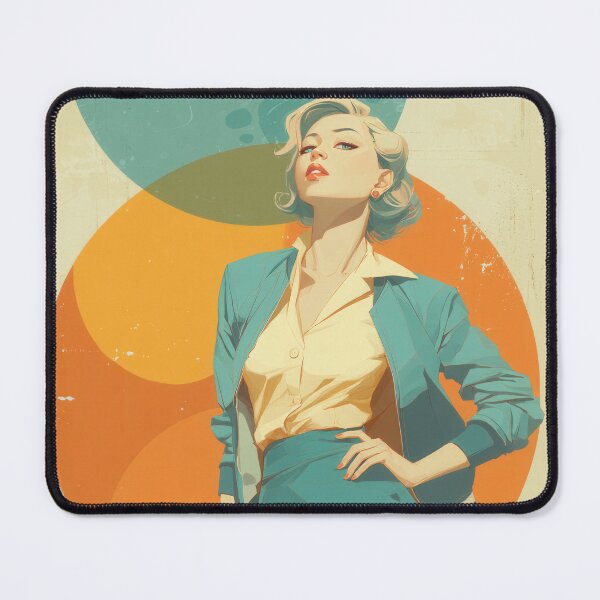 Item preview, Atomic Age Elegance — Retro Mid-Century Modern Fashion Art designed and sold by WartonnoArt.
