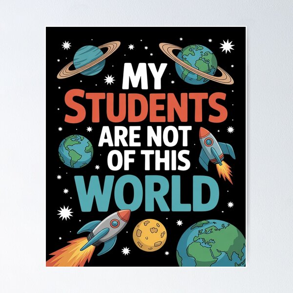 Item preview, Teacher My Students Are Out Of This World Space  designed and sold by THagBlue.