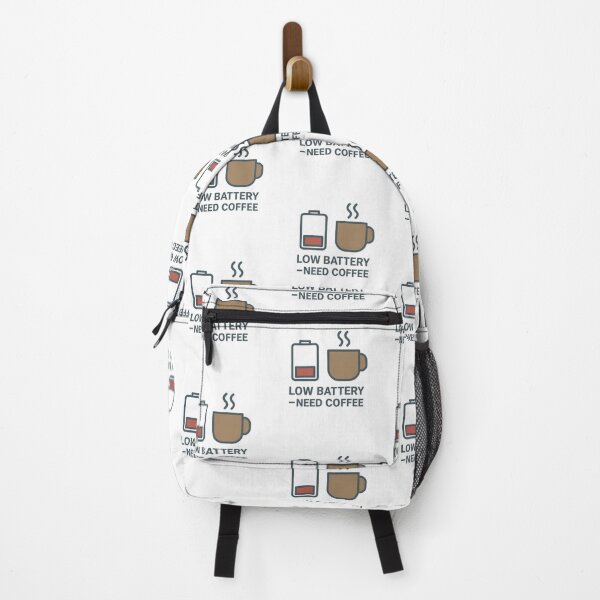 Item preview, Low Battery Need Coffee — Funny Minimalist T-Shirt for Coffee Lovers & Office People designed and sold by KarimXart.