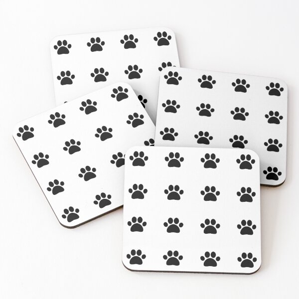 Item preview, Dog Paws sticker pack - black paw set - mini paw designed and sold by Inspirationmotivation.